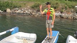 Tao decides the boats owned by Lofthus Camping are not up to our required standard, even though they have four lifejackets so we could all go out together